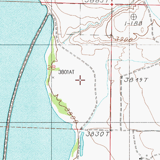 Topographic Map of Gurnett Creek, MT
