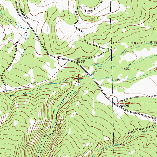 Topographic Map of Half Moon Canyon, MT