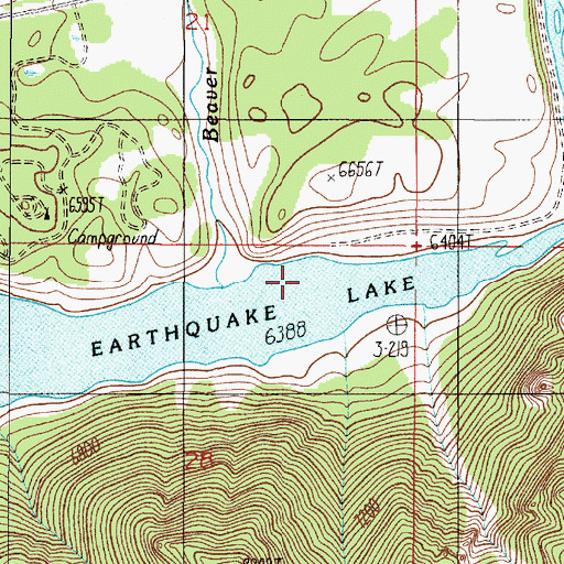 Topographic Map of Halford Camp, MT