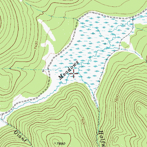 Topographic Map of Halfway Creek, MT