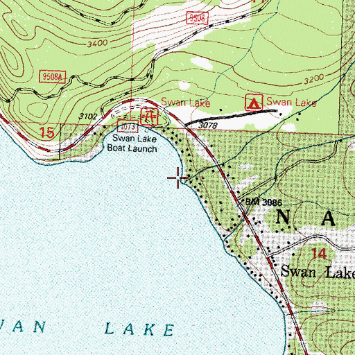 Topographic Map of Hall Creek, MT