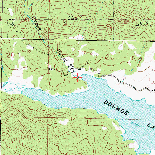 Topographic Map of Haney Creek, MT