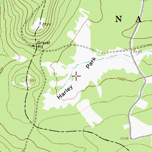 Topographic Map of Harley Park, MT