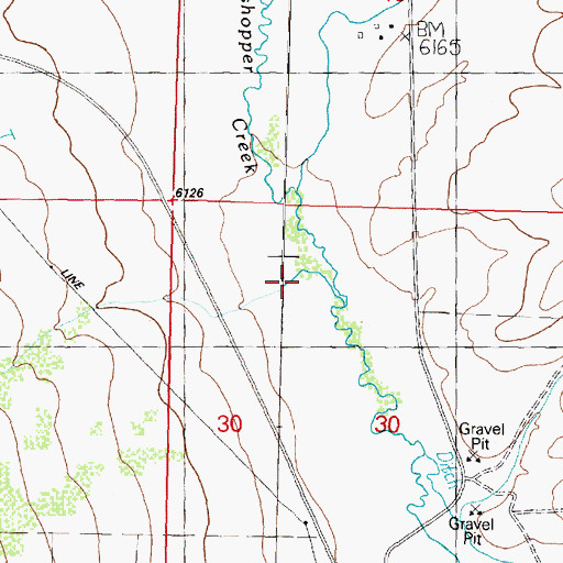 Topographic Map of Harrison Creek, MT