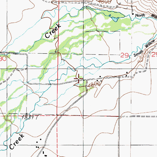Topographic Map of Harrison Mill, MT