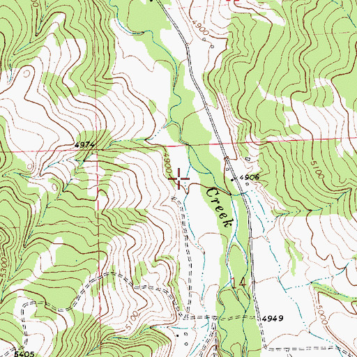 Topographic Map of Hay Canyon, MT