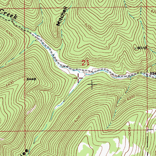 Topographic Map of Hay Coulee, MT