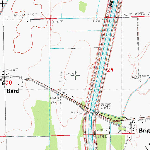 Topographic Map of Stout Spur (historical), AR