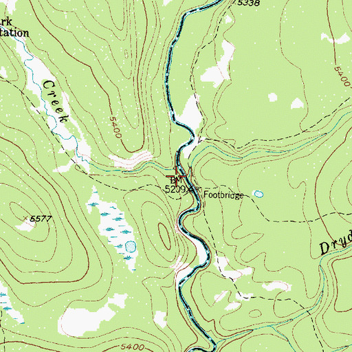 Topographic Map of Headquarters Creek, MT
