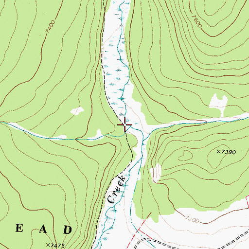 Topographic Map of Heath Creek, MT
