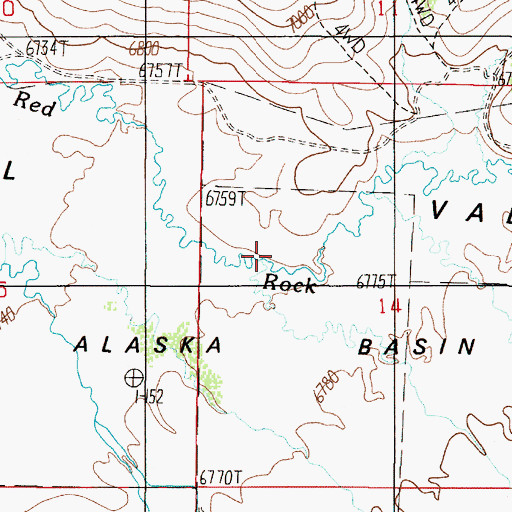 Topographic Map of Hell Roaring Creek, MT