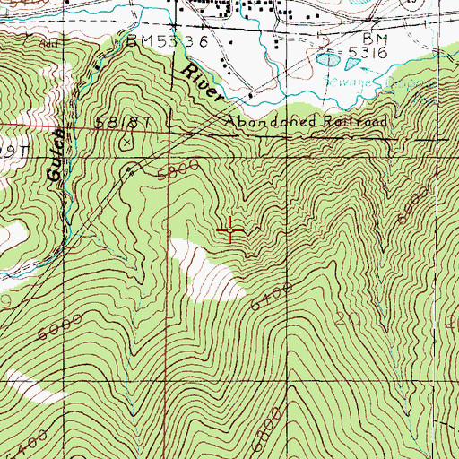 Topographic Map of Helper Mine, MT