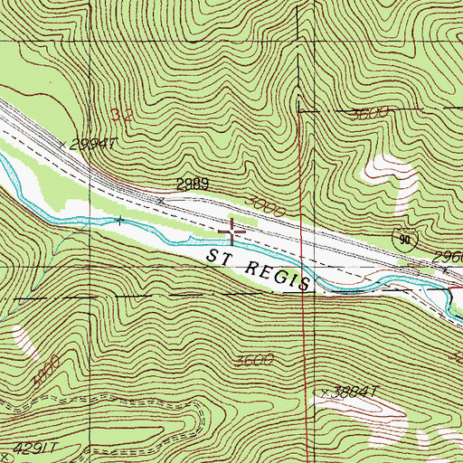 Topographic Map of Henderson, MT