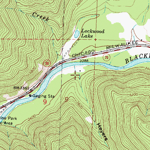 Topographic Map of Heyers Gulch, MT