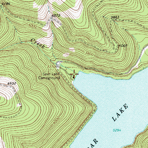 Topographic Map of Hiatt Creek, MT