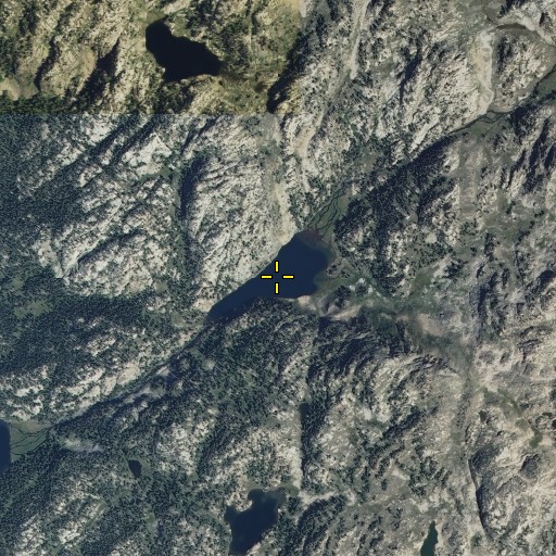 Aerial/Satellite Image of Hidden Lake, MT