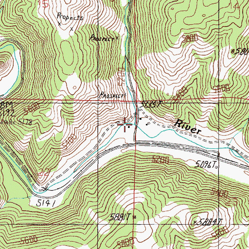 Topographic Map of High Ore Creek, MT