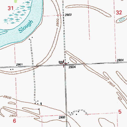 Topographic Map of Hodgeson School (historical), MT