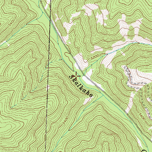 Topographic Map of Hog Trough Creek, MT