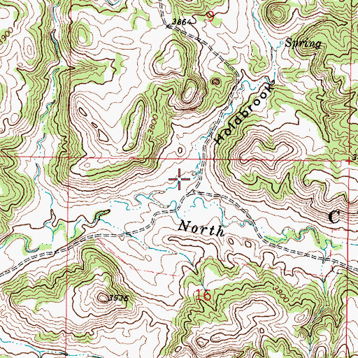 Topographic Map of Holdbrook Draw, MT