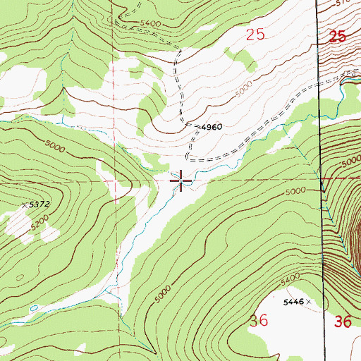 Topographic Map of Holt Creek, MT