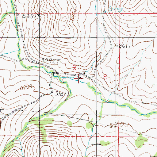 Topographic Map of Home Ranch, MT