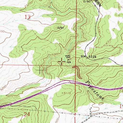 Topographic Map of Homestake Creek, MT