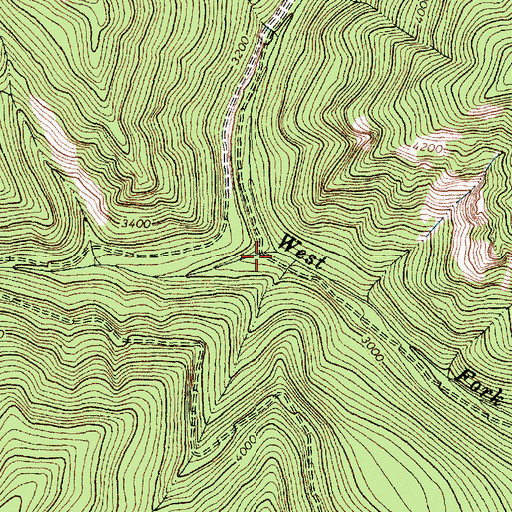 Topographic Map of Honeymoon Creek, MT