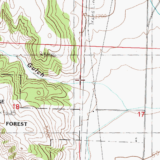 Topographic Map of Hoodoo Gulch, MT