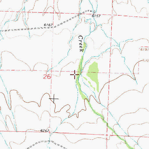 Topographic Map of Hooligan Creek, MT