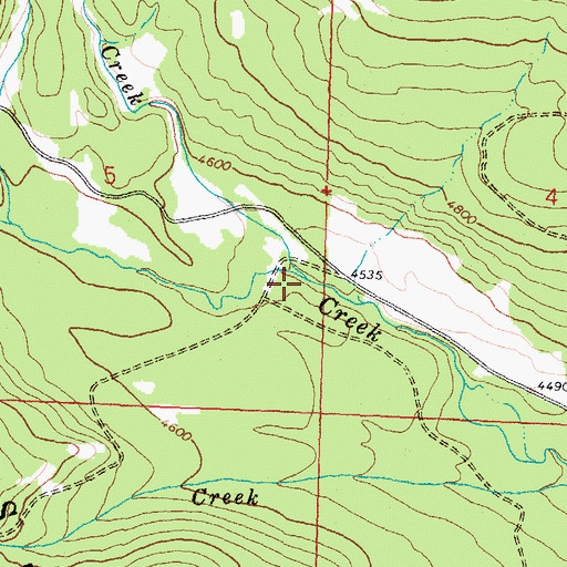Topographic Map of Horn Creek, MT
