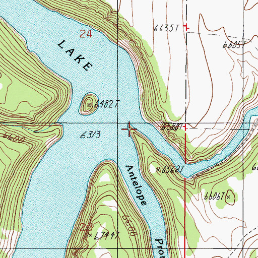 Topographic Map of Horn Creek, MT