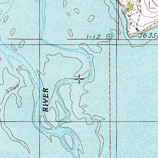 Topographic Map of Horse Creek, MT