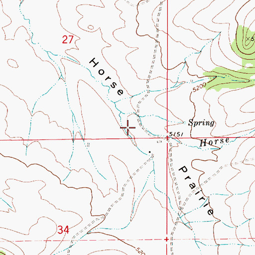 Topographic Map of Horse Prairie, MT
