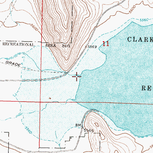 Topographic Map of Horse Prairie Creek, MT