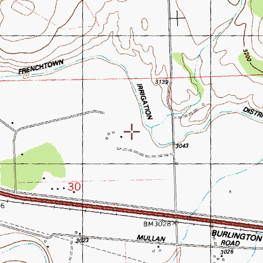 Topographic Map of Houle Creek, MT