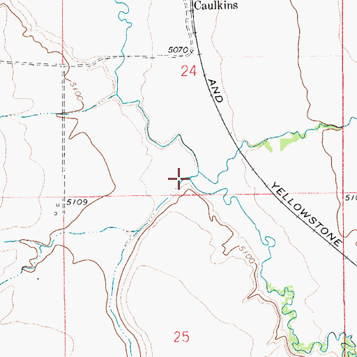 Topographic Map of Hussey Creek, MT