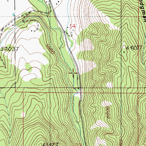 Topographic Map of Hyalite Station, MT