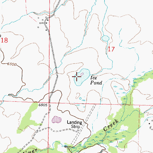 Topographic Map of Ice Pond, MT