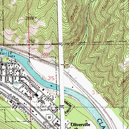 Topographic Map of Idaho Gulch, MT
