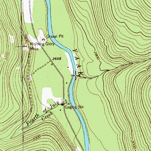 Topographic Map of Independence Creek, MT