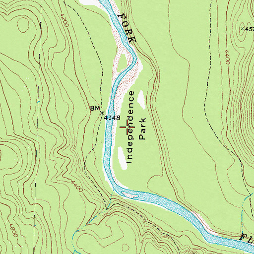 Topographic Map of Independence Park, MT