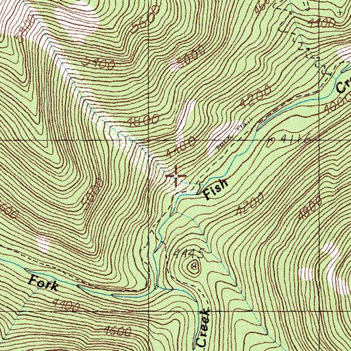 Topographic Map of Indian Creek Lodge, MT