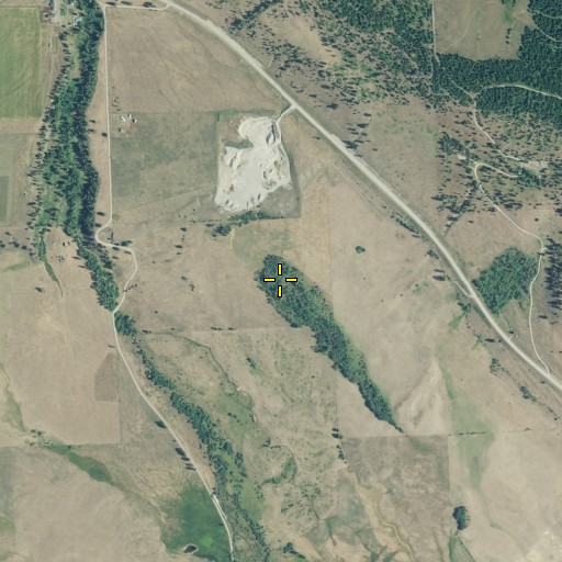 Aerial/Satellite Image of Indian Spring, MT