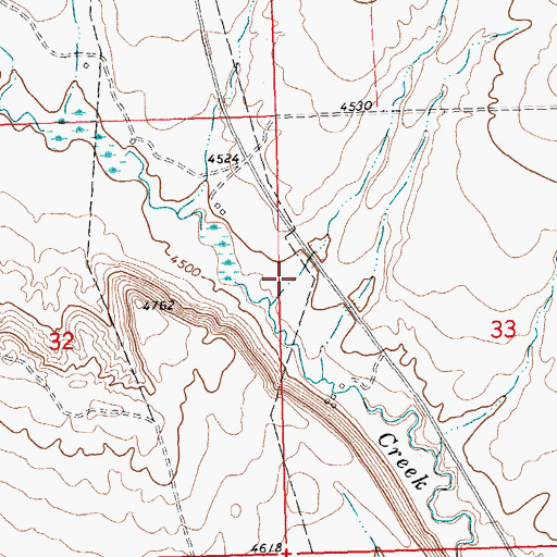 Topographic Map of Inferno Canyon, MT