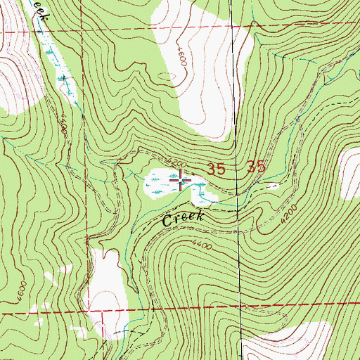 Topographic Map of Ingalls Creek, MT