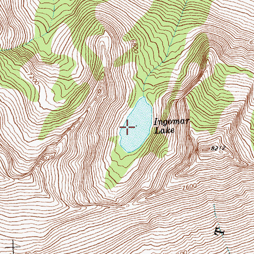 Topographic Map of Ingomar Lake, MT