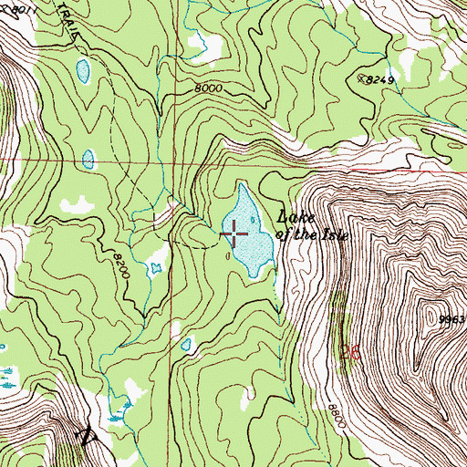 Topographic Map of Lake of the Isle, MT