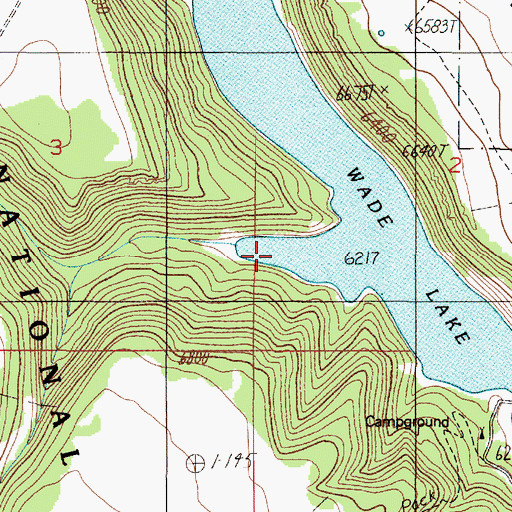 Topographic Map of Jackpine Gulch, MT