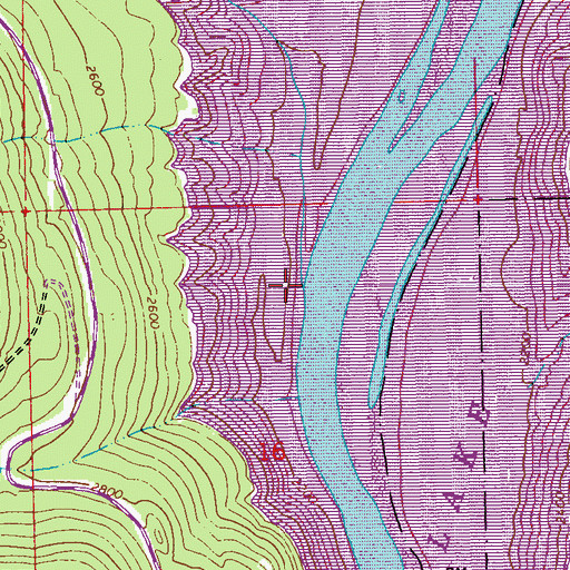 Topographic Map of Jackson Creek, MT
